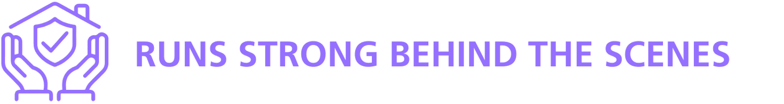 Runs Strong Behind the Scenes logo